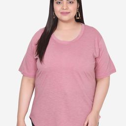 IN Love Plus Size Round Neck Drop-Shoulder Cotton T-shirt-picture-54