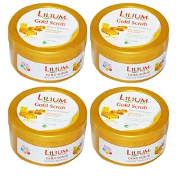 Lilium Set Of 4 Face Scrub Gold Face Scrub 100ml-54