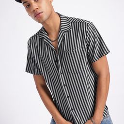 glitchez Textured Play Striped Shirt-image-71