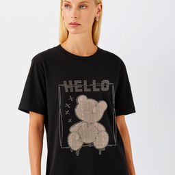 GRACE & JACK Women Solid Round Neck Cotton T-shirt-image-14