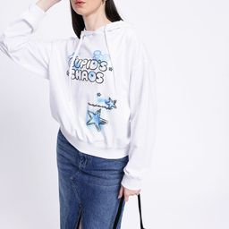 glitchez Downtown Rizz Printed Cotton Terry Hooded Oversized Sweatshirt-image-43