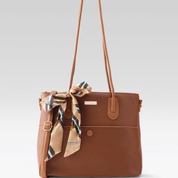 Mast & Harbour Textured Shoulder Bag-16
