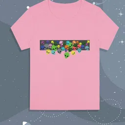 RCPL Bad Monkey Kids Pink Alien Printed Slim Fit T-shirt-picture-15