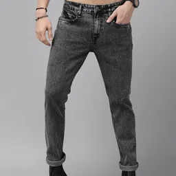 Roadster Men Grey Skinny Fit Heavy Fade Stretchable Jeans-image-66