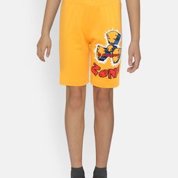 dongli Boys Yellow Printed Regular Fit Shorts-36