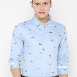 SIMON CARTER LONDON Men Blue & Pink Printed Slim Fit Formal Shirt-image-37