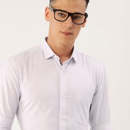 Peter England Men Slim Fit Opaque Formal Shirt-image-85