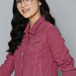 Mast & Harbour Women Pure Cotton Denim Jacket-image-37