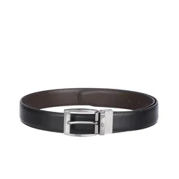 Kara Men Black & Brown Solid Reversible Leather Belt-image-61