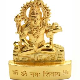 Navyaksh Gold-Toned Metal Lord Shiva Showpiece-image-46