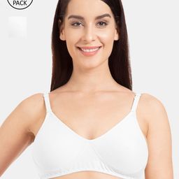 Tweens White Set Of 2 Solid Non-Wired Non Padded Everyday Bra TW-286-3PC-WH-30D-68