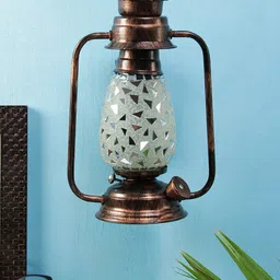 Devansh White Solid Traditional Wall Lantern-7