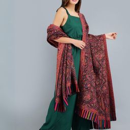 DUSALA INDIA Women Woven Design Pashmina Shawl-image-71