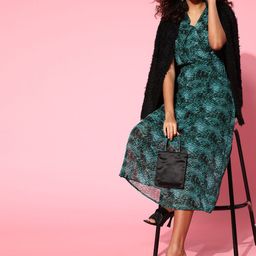 plusS Green Midi Dress-image-0