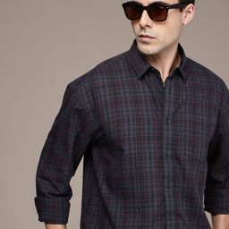 The Roadster Lifestyle Co. Checked Relaxed Fit Pure Cotton Casual Shirt-picture-46