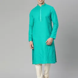 Manthan Men Solid Straight Kurta-image-52