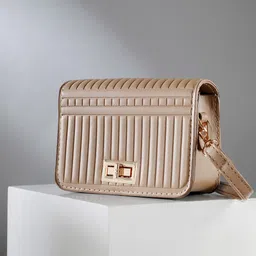 French Connection Textured Structured Sling Bag-15