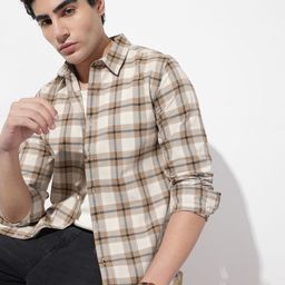 The Roadster Lifestyle Co. Men Relaxed Checked Pure Cotton Casual Shirt-picture-15