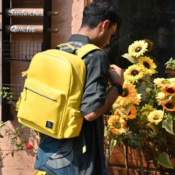 EUME Cosmo 16L Laptop Bag for Men, Maple Yellow-image-3