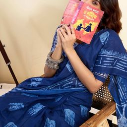 Mitera Printed Ready to Wear Pure Cotton Saree-picture-14