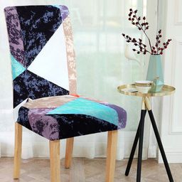 Cortina White & Black Colourblocked Chair Cover-image-94