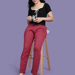 Kryptic Printed Pure Cotton Mid-Rise Lounge Pants-image-68