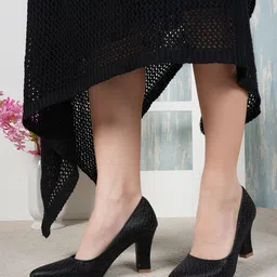 DressBerry Women Textured Slim Heeled Pumps-picture-40