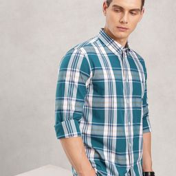 Nautica Slim Fit Tartan Checked Pure Cotton Shirt-image-14