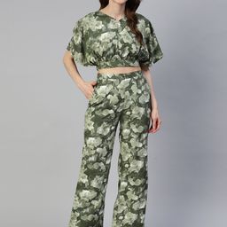 JAINISH Printed Crop Top With Palazzos-picture-9