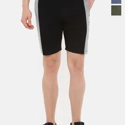 Dollar Men Pack Of 3 Mid-Rise Cotton Shorts-image-35