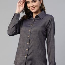 Cottinfab Shirt Style Longline Top-image-6
