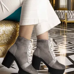 FRANINO PARIS Women Ankle Length Block Heel Boots-image-7