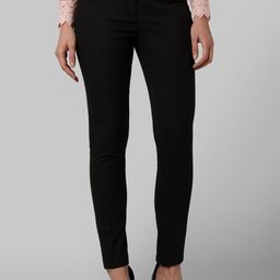 Park Avenue Woman Women Black Regular Fit Solid Regular Trousers-image-23