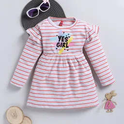 Here&Now X Game Begins Striped Empire Dress-image-56