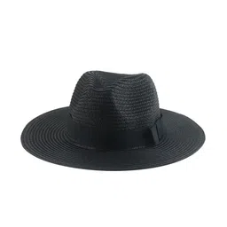 The Tie Hub Men Black Solid Sun Hat-image-84