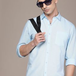 Roadster Men Solid Premium Regular Fit Shirt-image-71