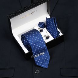 MUTAQINOTI Men Silk Necktie Accessory Gift Set-image-93