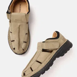 Woodland Men Nubuck Leather Shoe-Style Sandals-picture-51
