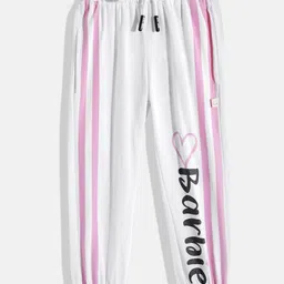 Happy Faces Girls Barbie Printed Pure CottonJoggers-picture-22