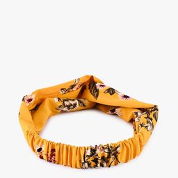 BuckleUp Women Yellow Floral Print Hairband-image-47