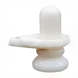 Navyaksh White Marble Shiva Lingam Showpiece-image-77