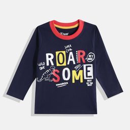 Eteenz Boys Typography Printed Premium Cotton T-shirt-image-77