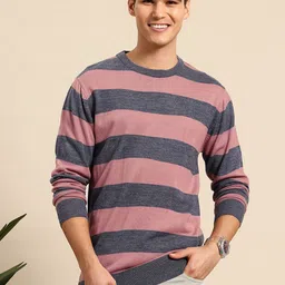 Mast & Harbour Pure Acrylic Striped Pullover-picture-4