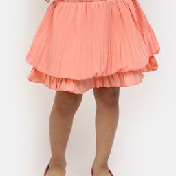 V-Mart Girls Gathered Or Pleated A-Line Skirt-image-16