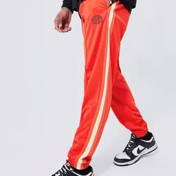 boohooMAN Slim Fit Joggers with Side Stripes-image-36