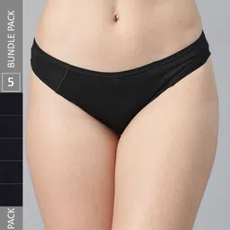 Marks & Spencer Women Pack Of 5 Low-Rise No VPL Bikini Briefs-picture-27