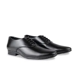 HikBi Men Leather Pointed-Toe Formal Derbys-image-81