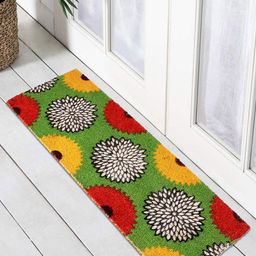 HOKIPO Green & Red Printed Anti-Skid Coir Doormat-image-61
