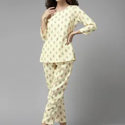 Prakrti Floral Printed Night Suit-image-72