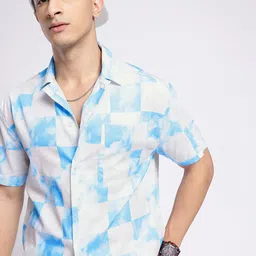 glitchez Cool Vibe Other Checks Oversized Shirt-image-25